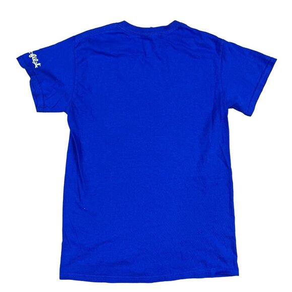 Philadelphia 76ers Bricken for Chicken Chick Fila Blue T-Shirt Size Small - Picture 2 of 5